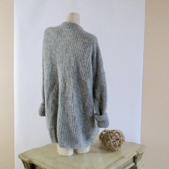 Free People Weekend Getaway Sweater Gray Size Lg - Picture 4 of 6